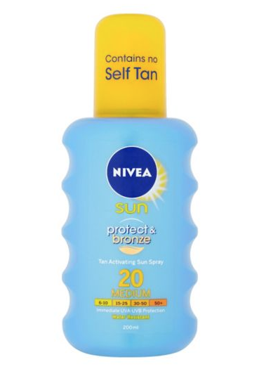 Nivea's Protect & Bronze Spray  - £8.50